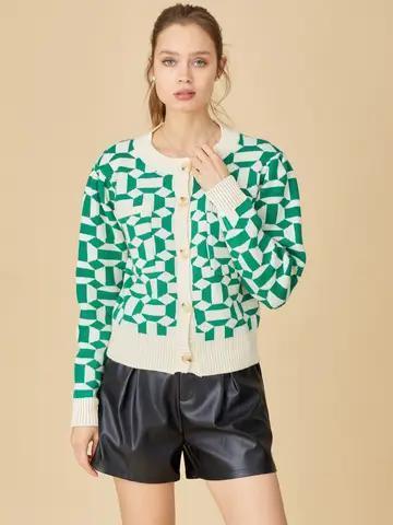 Patterned Cardigan