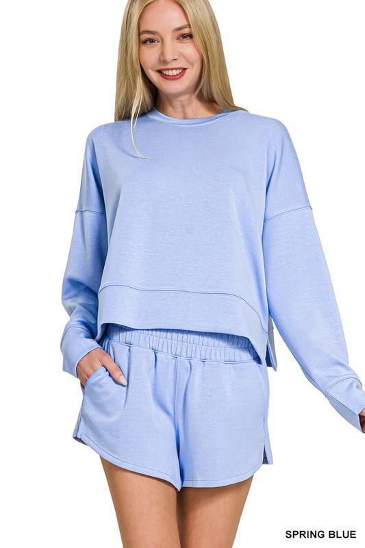 Scuba Sweatshirt/Shorts Set