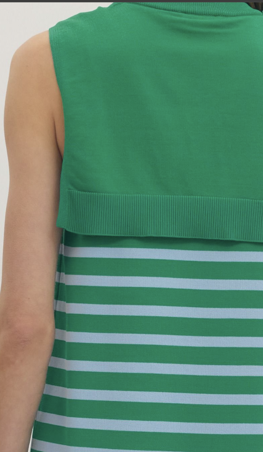 Striped Sleeveless Dress