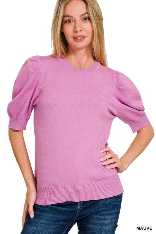 Puff Short Sleeve Sweater