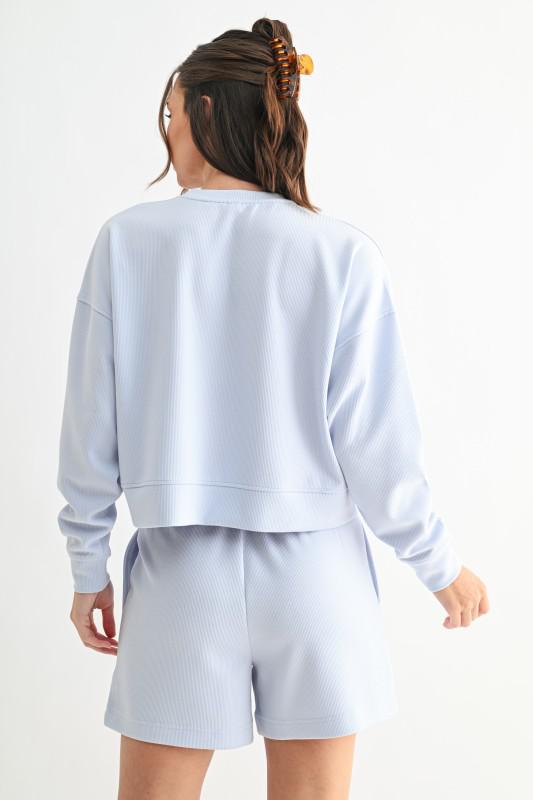 Luxe Sand Wash Rib Sweater