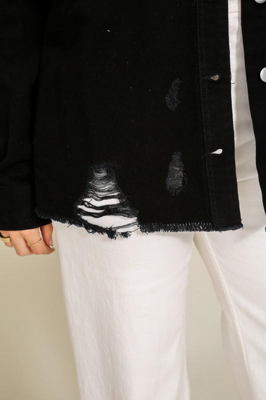 Distressed Denim Jacket