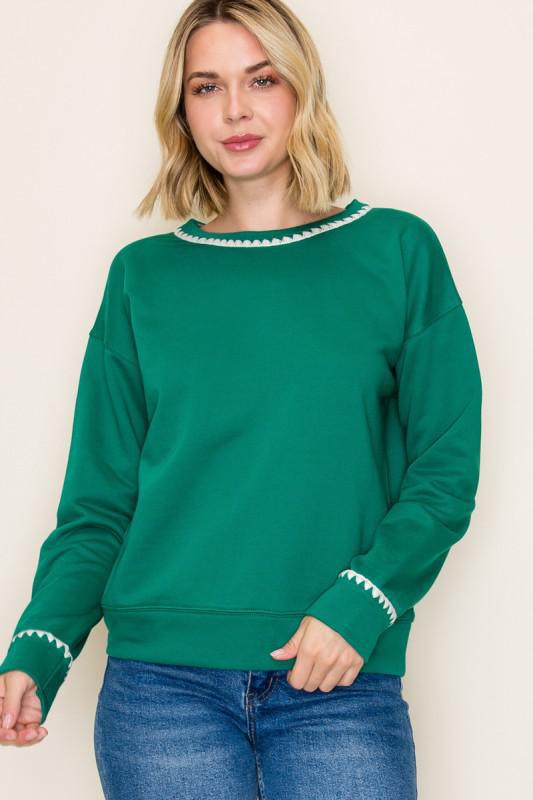 Contrast Stitch Sweatshirt