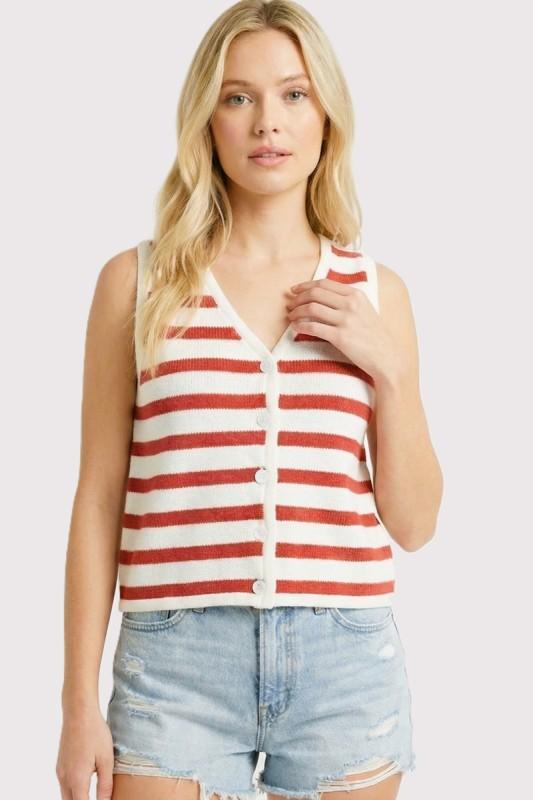 Striped Sweater Vest