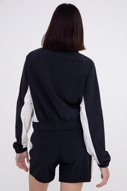 Water Resistant Mock Neck Active Jacket