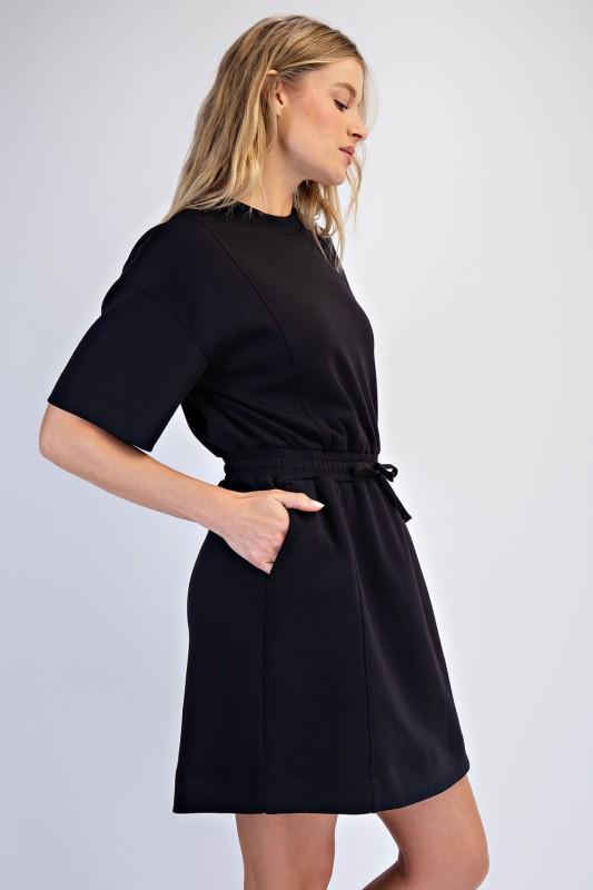 Modal Scuba Luxe Short Sleeve Dress