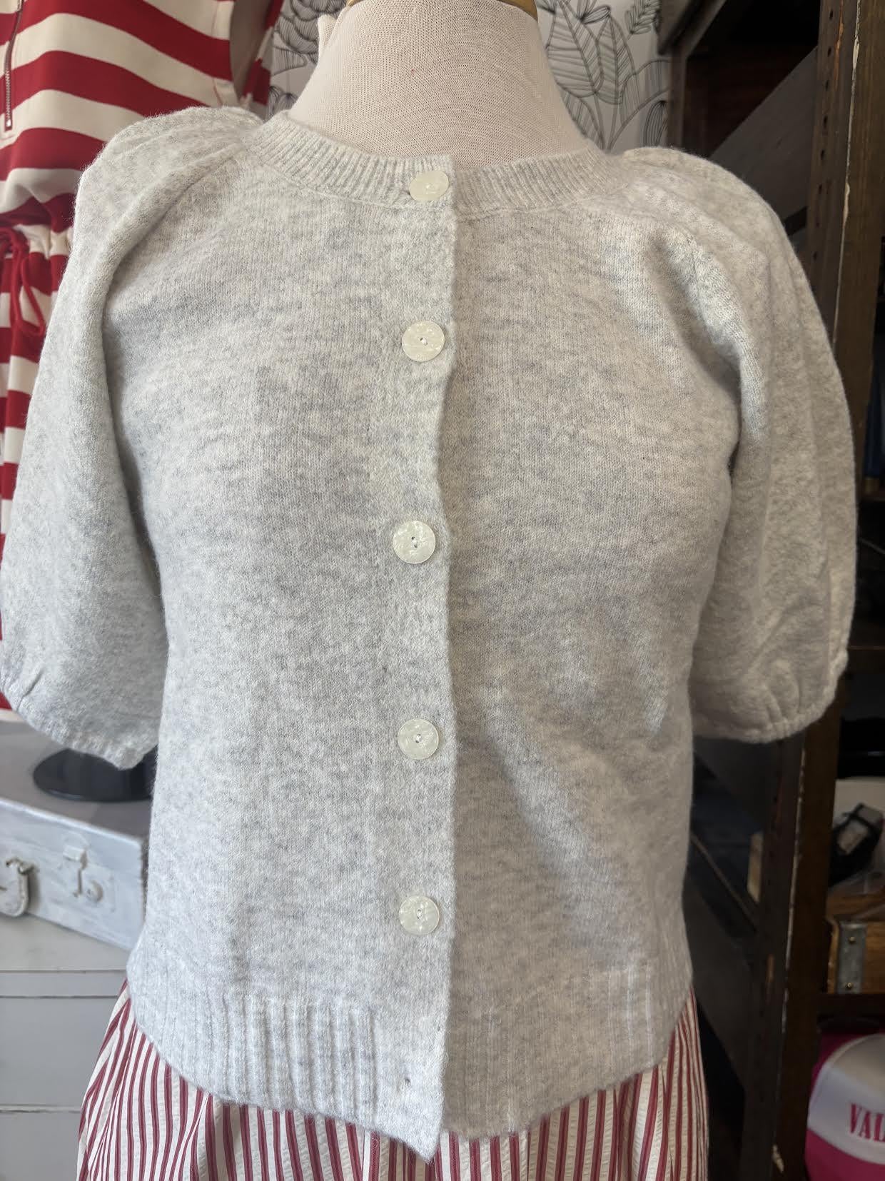 Puff Sleeve Cardigan