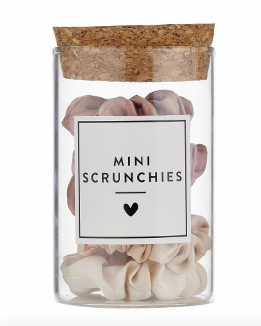 Jar of Satin Scrunchies