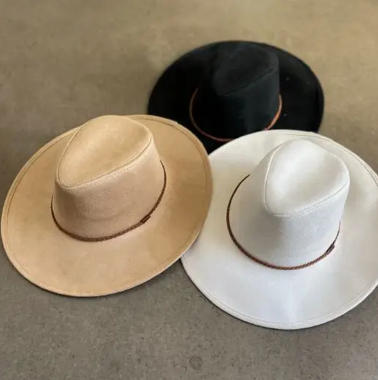 Panama Hat with Sued Braid