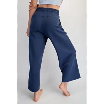 Modal Crop-Teal Navy