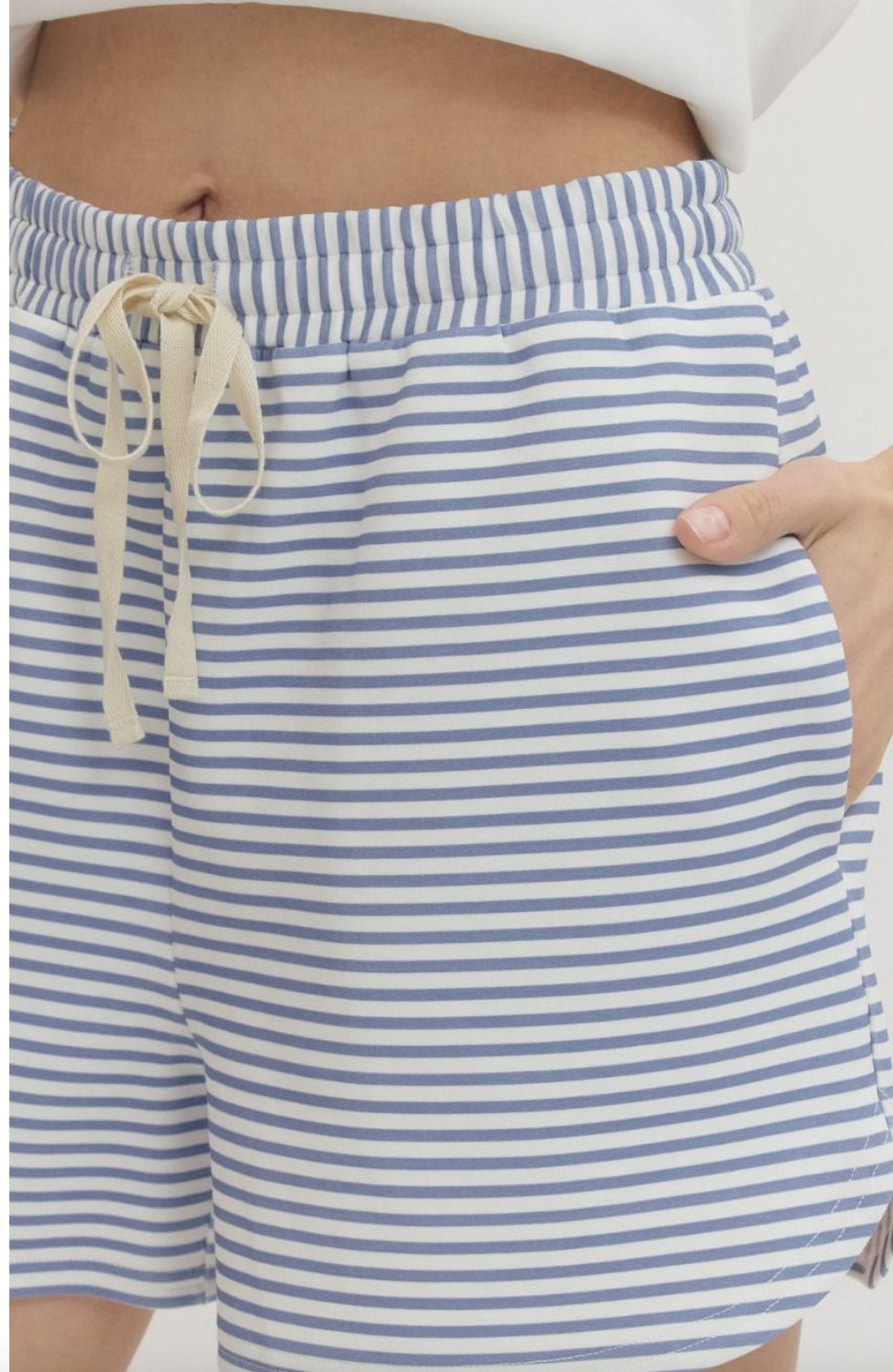 Stripe Drawstring Short