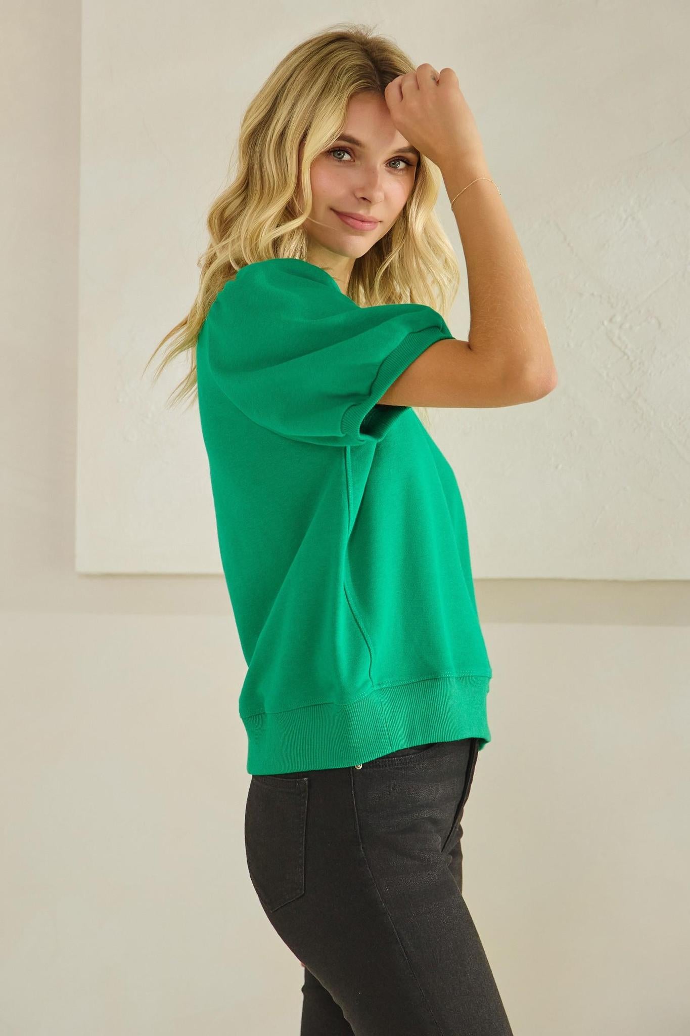 SS Puff Sleeve Sweatshirt
