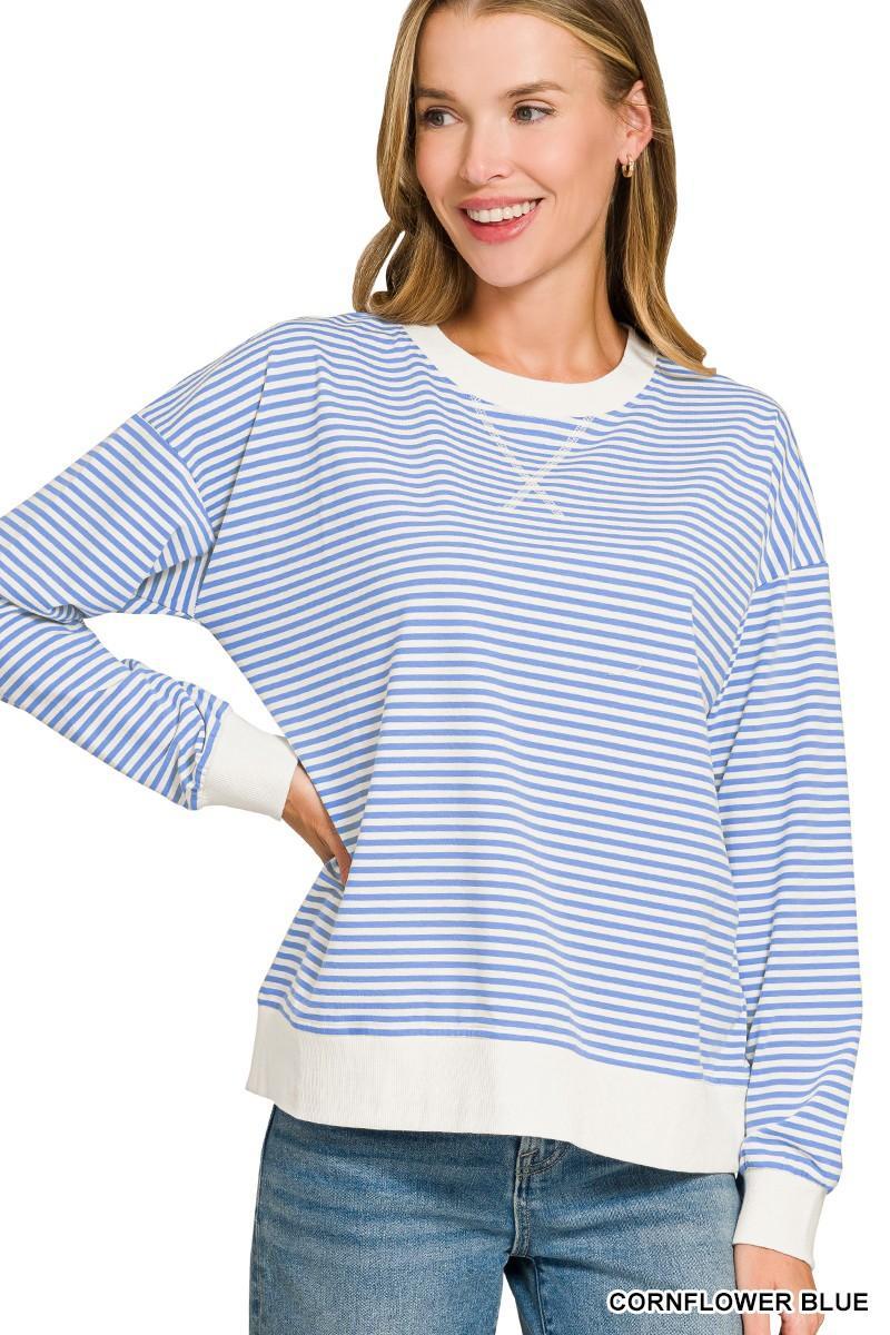 Stripe Band Sweatshirt
