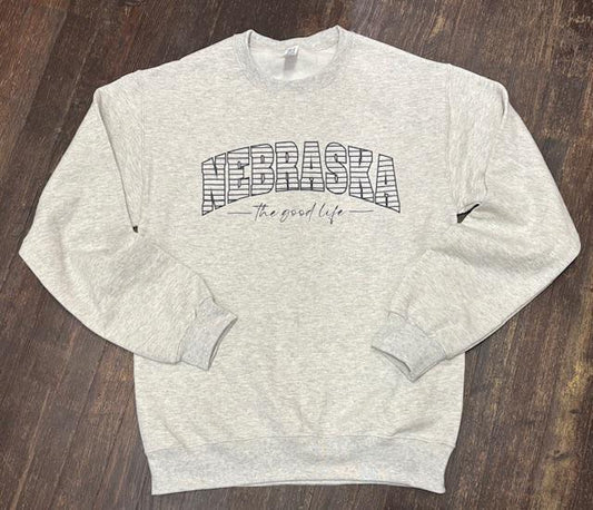 Nebraska Stripe Swearshirt