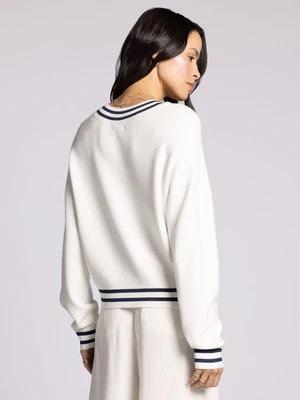 Rebecca Sweater-Navy/Ivory