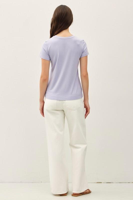 Bamboo Modal Basic Round Neck T-shirt