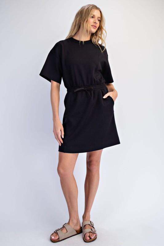Modal Scuba Luxe Short Sleeve Dress