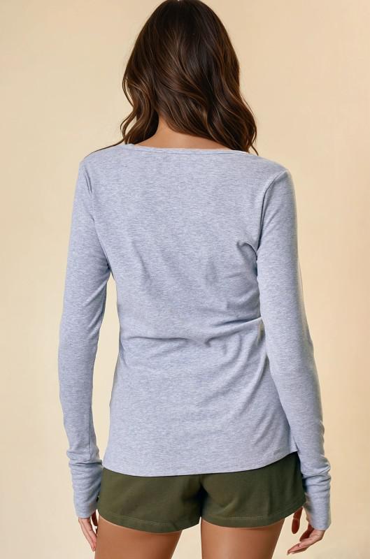 Henley Knit Top