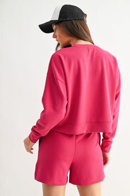 Luxe Sand Wash Rib Sweater