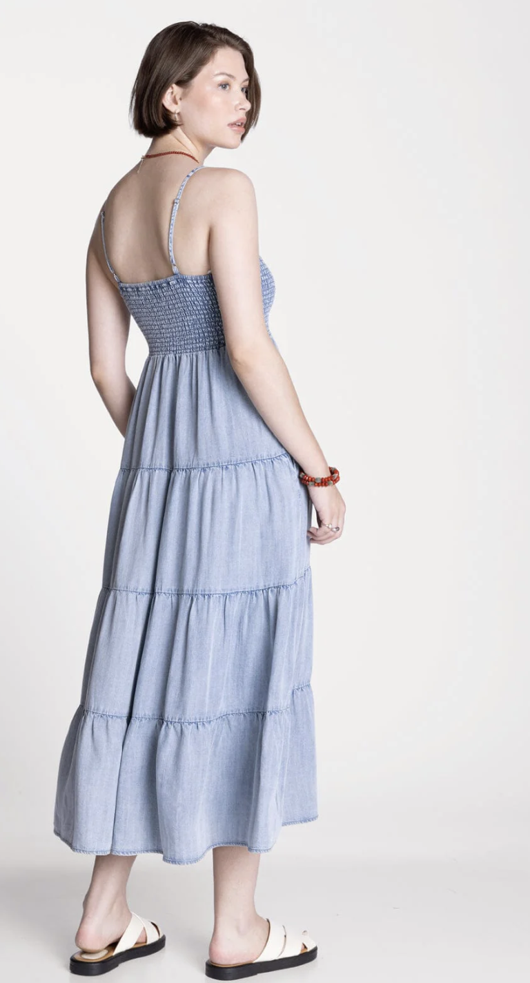 Gali Denim Tier Dress