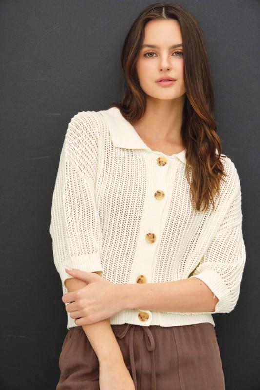 Fisherman Drop Shoulder Cardigan 65496