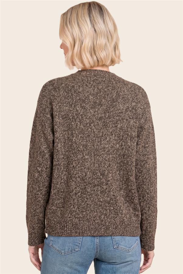 Toggle Wood Button Cardigan