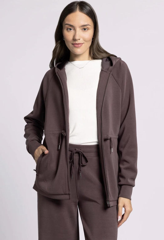 Kai Zip Up-Raisin