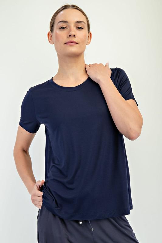 Viscose Modal Short Sleeve Top