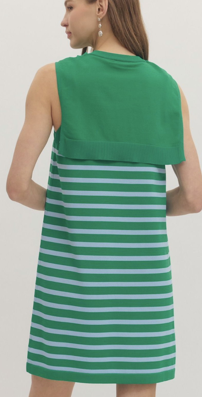 Striped Sleeveless Dress