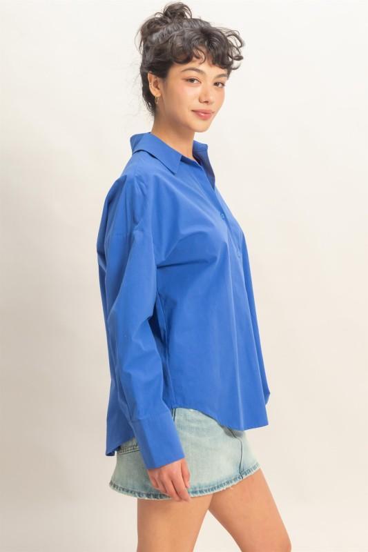 Button Up Poplin Shirt