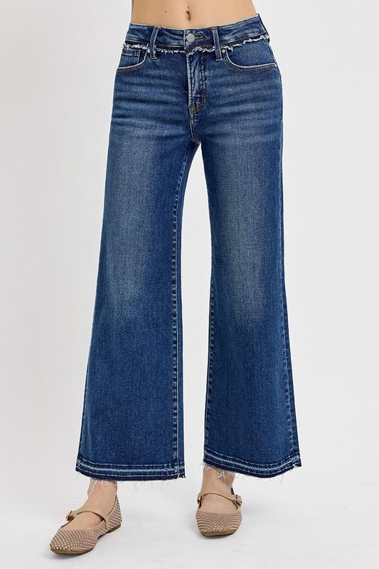 Risen Ankle Wide Released Hem Jean