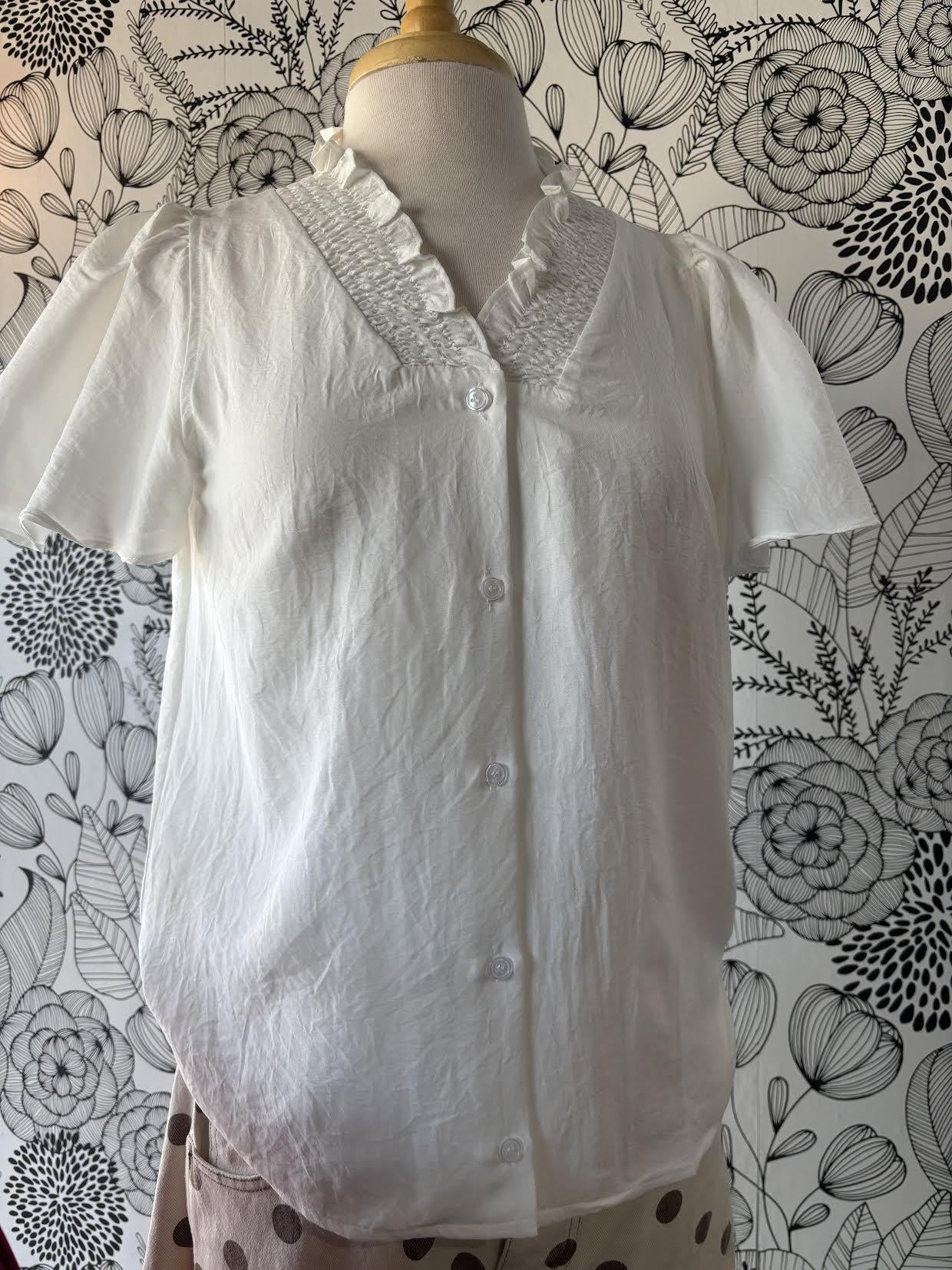 Flutter Sleeve Blouse