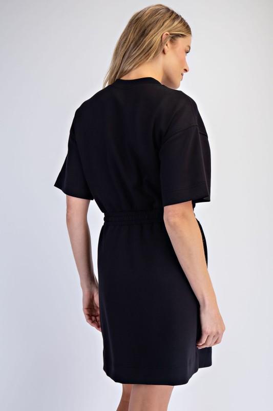 Modal Scuba Luxe Short Sleeve Dress