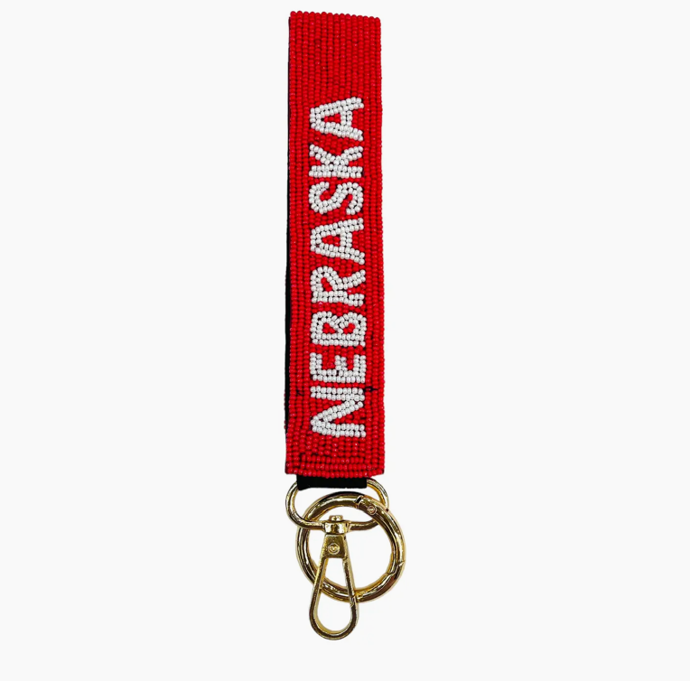 Game Day Beaded Nebraska Strap