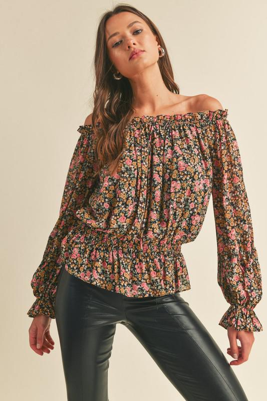 Off The Shoulder Floral Top