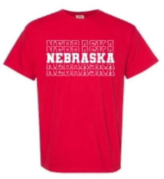 Red Nebraska Comfort Color SS