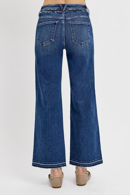Risen Ankle Wide Released Hem Jean