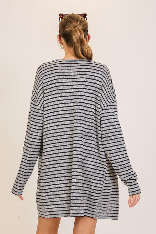 Striped Cozy Cardigan