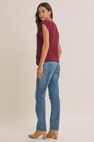 Chunky Knit Sweater Vest
