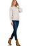 Viscose Mock Neck Exposed Seam Sweater-Bone