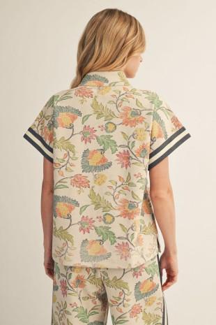 Floral Zip Front