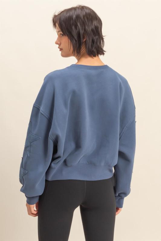 Star Patch Crewneck Sweatshirt