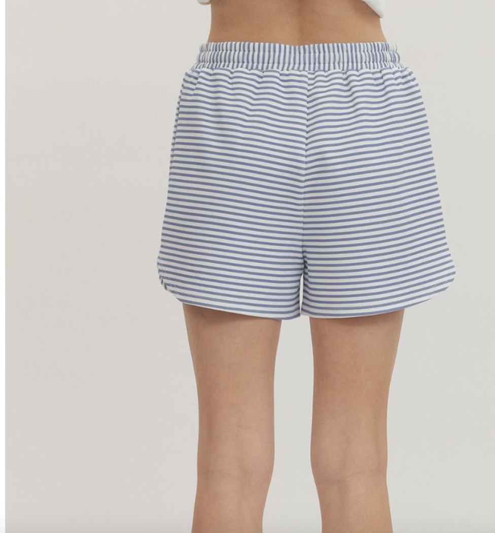 Stripe Drawstring Short