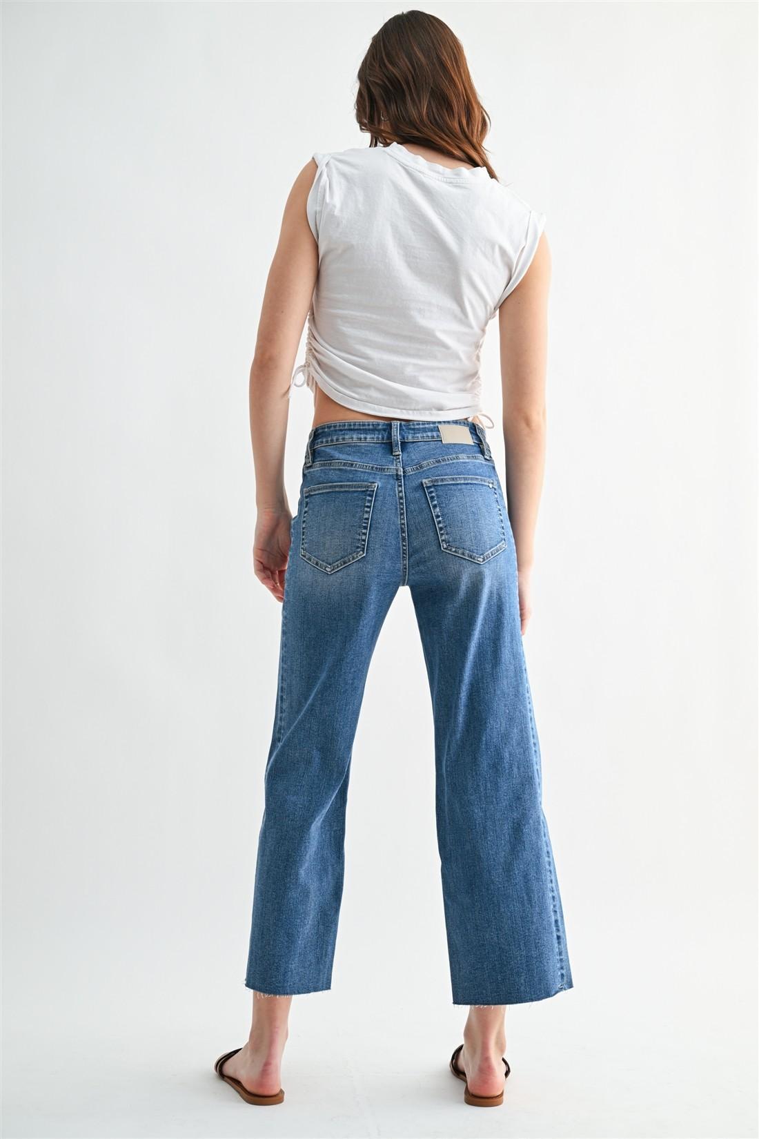 Mica Mid-Rise Raw Hem
