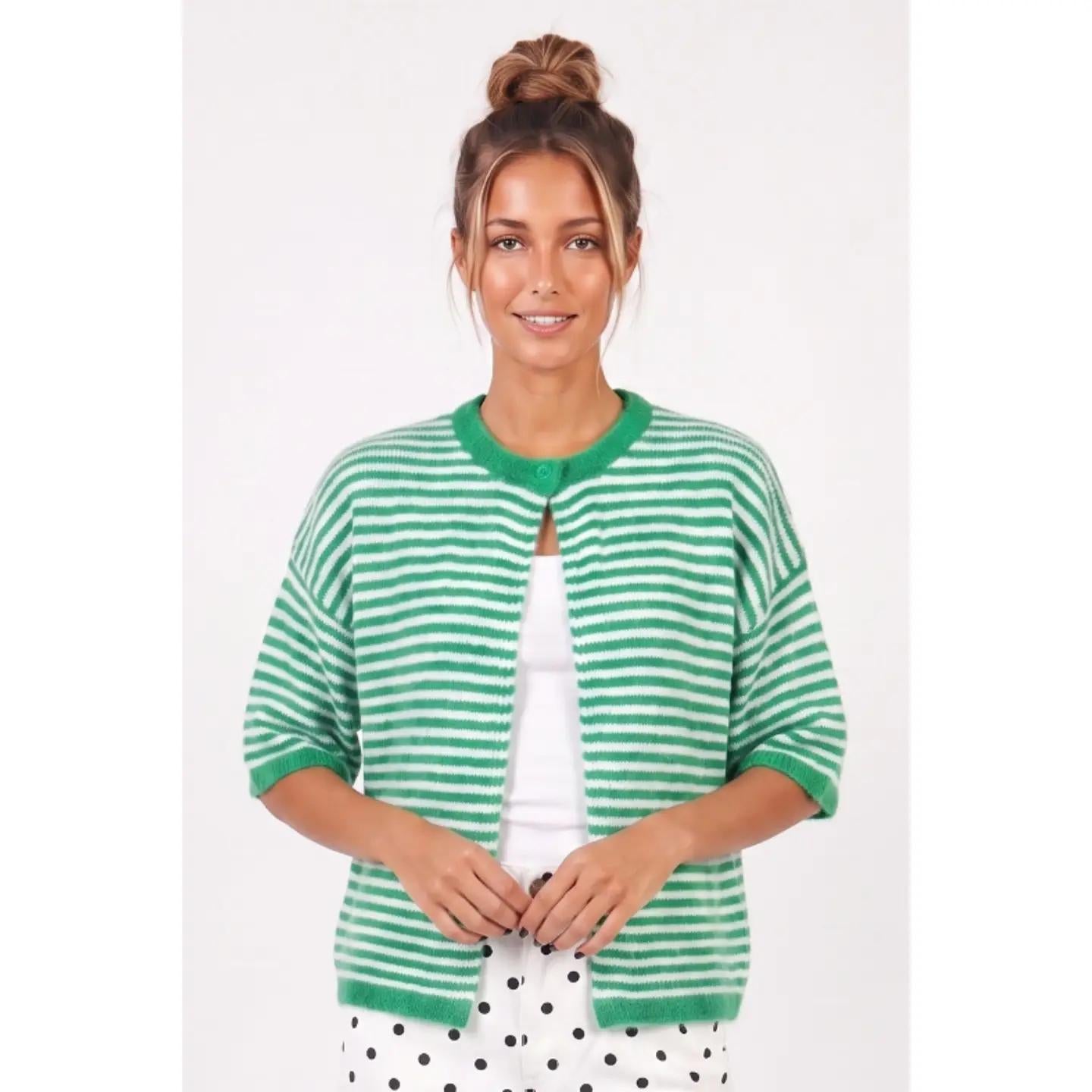 One Button Short Sleeve Cardi