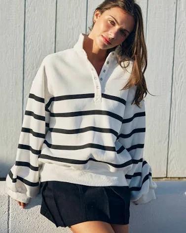 Addison Stripe Pullover