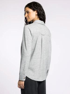 Cassian Button Up- Marled Gray