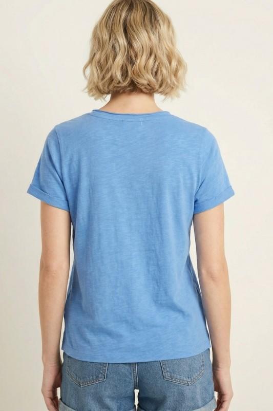 Raw Edged Basic Slub Top