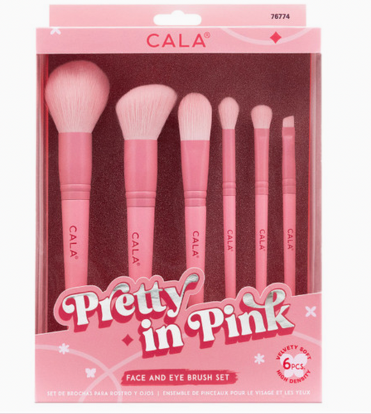 Cala Pretty in Pink 6 Piece Brush Gift Set