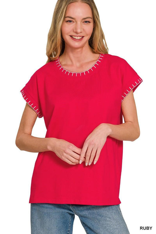 Stitch Detailed Top